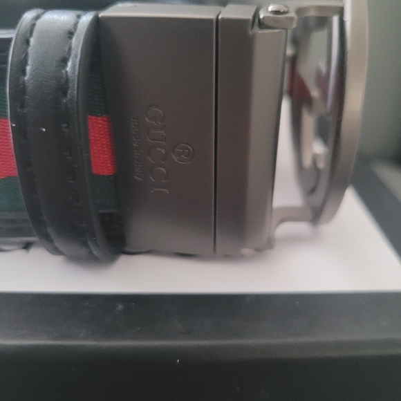 Authentic Gucci Web Accent Belt - Picture 2 of 5